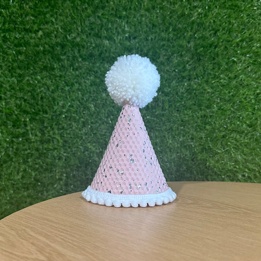 Pink Textured Party Hat