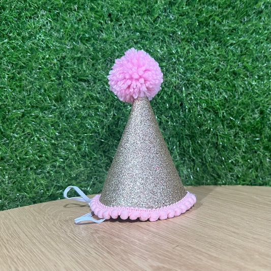 Pink & Gold Party Hat