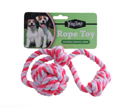 TUG ROPE TOY WITH HANDLE