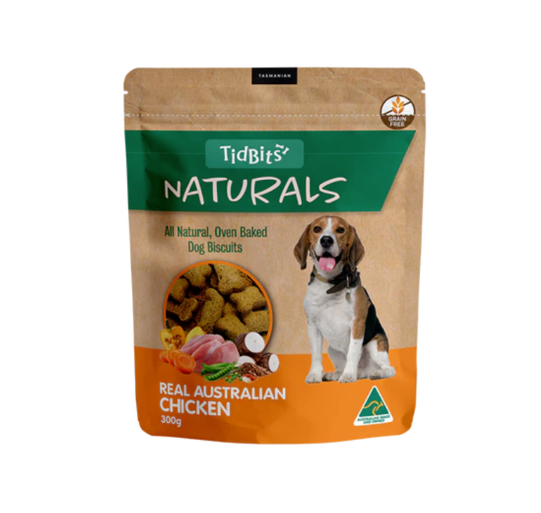 NATURALS GRAIN FREE CHICKEN DOG BISCUITS (300G)