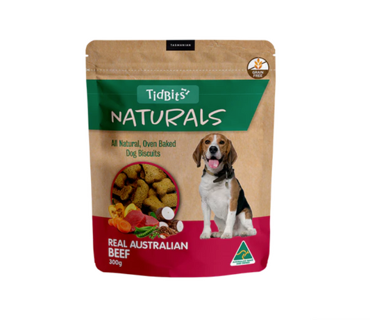 NATURALS GRAIN FREE BEEF DOG BISCUITS (300G)