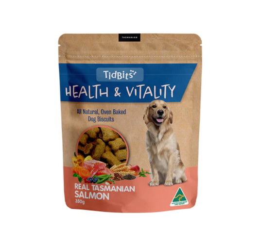 HEALTH & VITALITY SALMON DOG BISCUITS (350G)