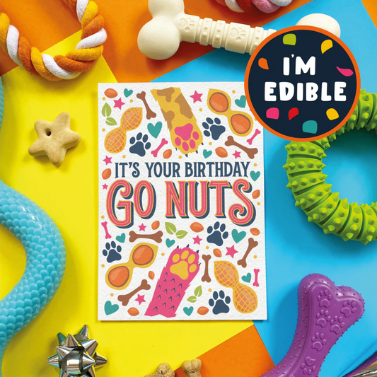BIRTHDAY - GO NUTS! PEANUT CARD