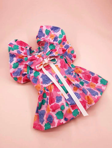 SEASHELL DRESS WITH MATCHING HEADBAND