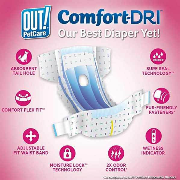 OUT! FEMALE DISPOSABLE DIAPERS