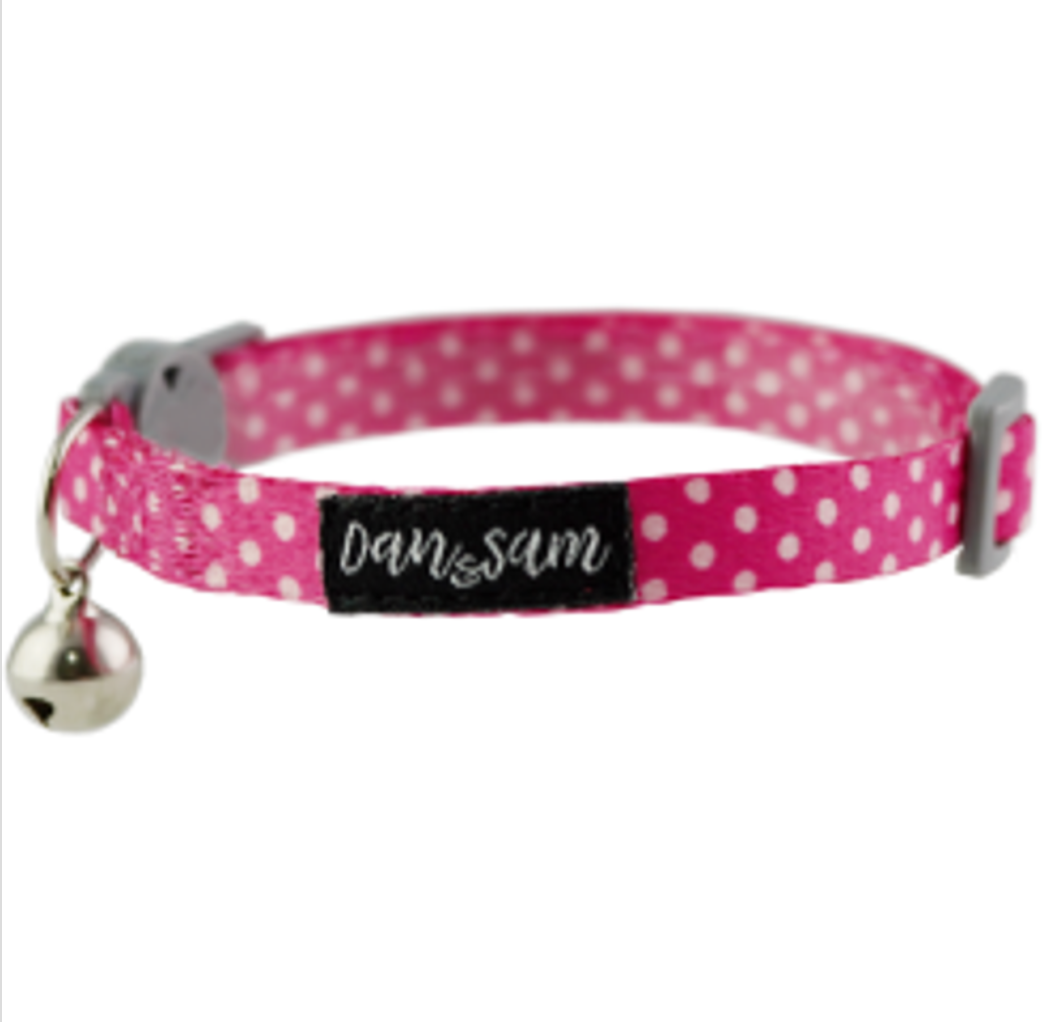 Pink Mania Cat Collar - Dan & Sam