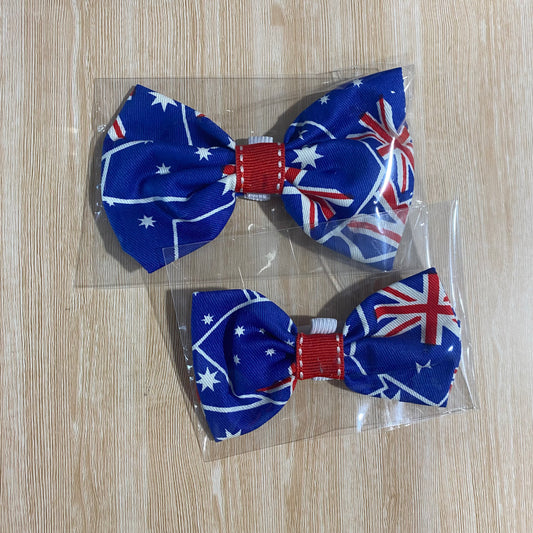 Australia Flag Collar Bow